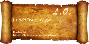 Ludányi Olga névjegykártya